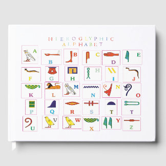 Hieroglyphic-alfabet Gastenboek