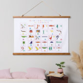 Hieroglyphic-alfabet Hangend Wandkleed (Slaapkamer)