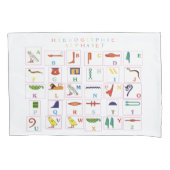 Hieroglyphic-alfabet Kussensloop (Voorkant)