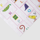 Hieroglyphic-alfabet Tissuepapier (Detail)