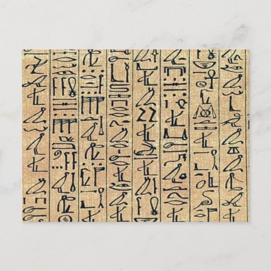 Hieroglyphics Briefkaart (Voorkant)