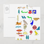 Hieroglyphics Briefkaart (Voorkant / Achterkant)