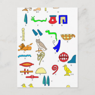 Hieroglyphics Briefkaart