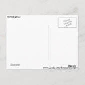 Hieroglyphics Briefkaart (Achterkant)