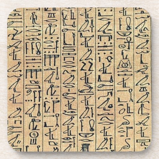 Hieroglyphics Cork Onderzetter (Voorkant)