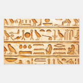 hieroglyphics hieroglifos rechthoekige sticker (Voorkant)