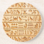 hieroglyphics hieroglifos zandsteen onderzetter (Voorkant)