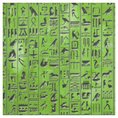Hieroglyphics in Emerald Stof (Swatch)