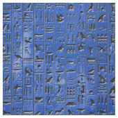 Hieroglyphics in Lapis Lazuli Stof (Swatch)