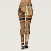 Hieroglyphics Papyrus Ancient Egyptische Leggings (Achterkant)