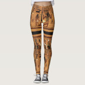 Hieroglyphics Papyrus Ancient Egyptische Leggings (Voorkant)