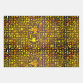 Hieroglyphics Sampler Inpakpapier Vel (Voorkant 3)