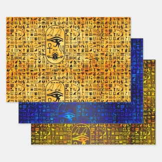 Hieroglyphics Sampler Inpakpapier Vel