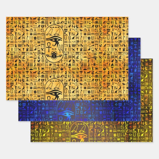 Hieroglyphics Sampler Inpakpapier Vel (Set)