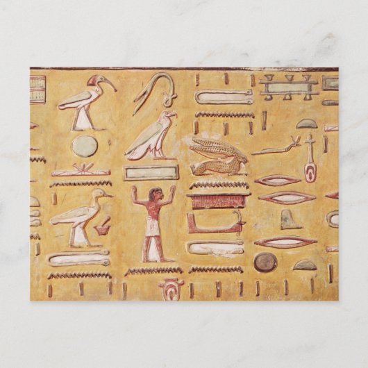 Hieroglyphics, van de Tomb van Seti I Briefkaart (Voorkant)