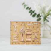 Hieroglyphics, van de Tomb van Seti I Briefkaart (Staand voorkant)