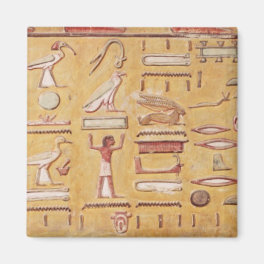 Hieroglyphics, van de Tomb van Seti I Magneet (Voorkant)