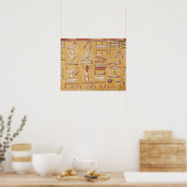 Hieroglyphics, van de Tomb van Seti I Poster (Keuken)