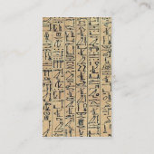 Hieroglyphics Visitekaartje (Achterkant)