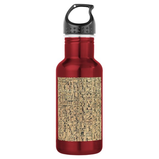 Hieroglyphics Waterfles (Voorkant)