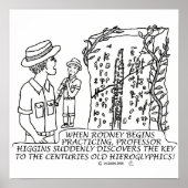 Hieroglyphics White Poster (Voorkant)