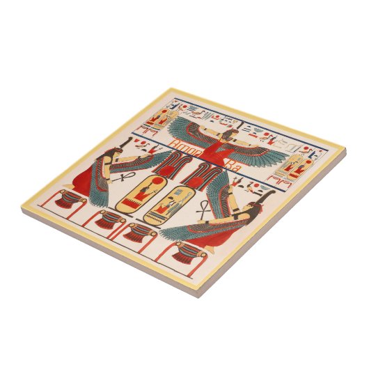 Hieroglyphikken van de Egyptische God Amon Ra Tegeltje (Zijkant)