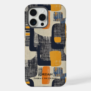 Hieroglyphische Geometrische Elegantie – Tijdloze iPhone 15 Pro Max Case