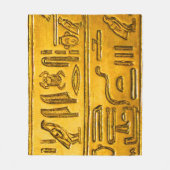 Hieroglyphs20141037 Fleece Deken (Voorkant)