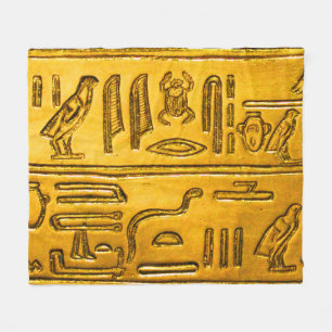 Hieroglyphs20141037 Fleece Deken