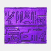 Hieroglyphs20141049 Fleece Deken (Voorkant (Horizontaal))