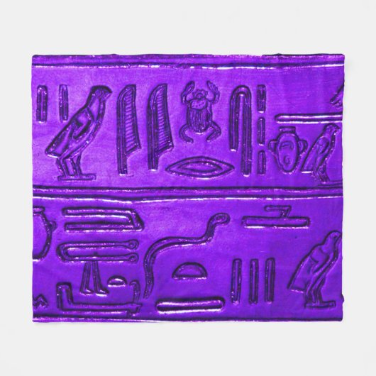 Hieroglyphs20141049 Fleece Deken (Voorkant (Horizontaal))