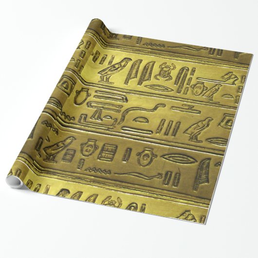 Hieroglyphs 2014-1021 cadeaupapier (Uitgerold)