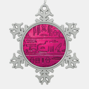 Hieroglyphs_2014_1052 Tin Sneeuwvlok Ornament