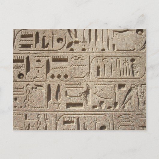 Hieroglyphs-briefkaart Briefkaart (Voorkant)