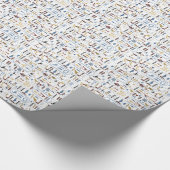 Hieroglyphs naadloos patroon cadeaupapier (Hoek)