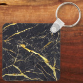 Hieroglyphs Phrase Egypt Black and Gold lijst Sleutelhanger (Achterkant)