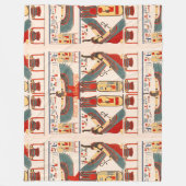 Hieroglypische zegeningen van de Egyptische God Am Fleece Deken (Voorkant)