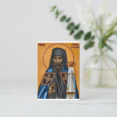 Hieromartyr Platon, Bishop of Estonia Prayer Card Plaatskaartje (Staand voorkant)