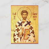 Hieromartyr St. Eleutherius Orthodox Prayer Card Plaatskaartje (Voorkant)