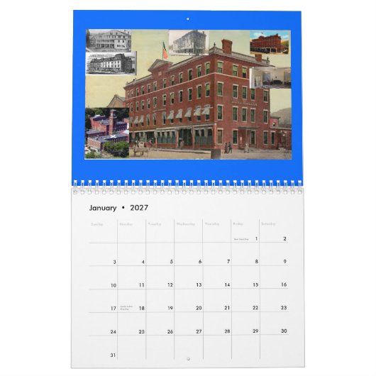 hieronder herfsten geschiedenis Aangepaste afgedru Kalender (Jan 2027)