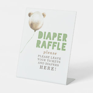 Hieronder vind je een druppelkaartje - Baby shower Reclamebord Met Voetstuk