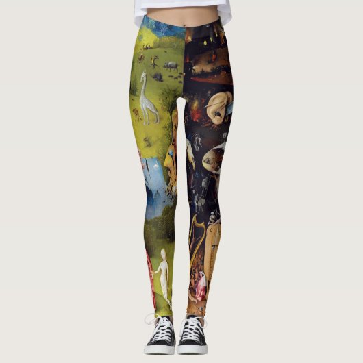 Hiëroniem Bosch Heaven and Hell Leggings (Voorkant)
