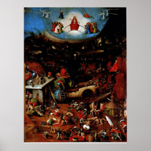 Hieronymous Bosch is het laatste vonnis Poster