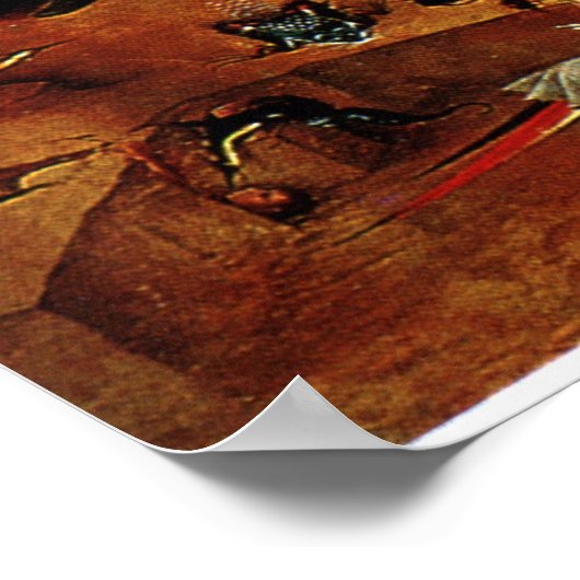 Hieronymous Bosch is het laatste vonnis Poster (Hoek)