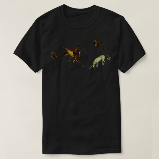 Hieronymus bosch beesten van het paradijs t-shirt (Design voorkant)