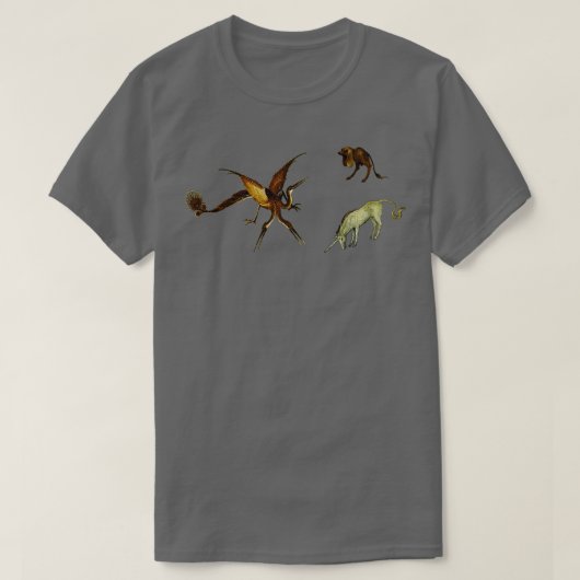 Hieronymus bosch beesten van het paradijs t-shirt (Design voorkant)
