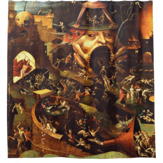 Hieronymus Bosch Christus in Limbo Douchegordijn (Voorkant)