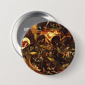 Hieronymus Bosch Christus in Limbo Ronde Button 7,6 Cm (Voorkant /achterkant)