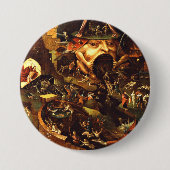 Hieronymus Bosch Christus in Limbo Ronde Button 7,6 Cm (Voorkant)
