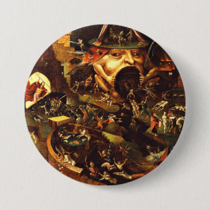Hieronymus Bosch Christus in Limbo Ronde Button 7,6 Cm